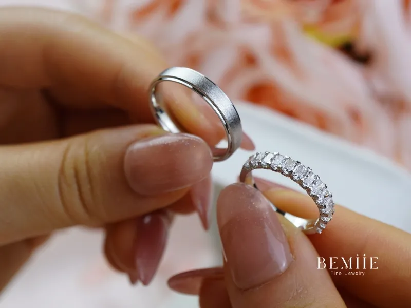 Nhẫn cưới platinum sang trọng tại Bemiie Jewelry