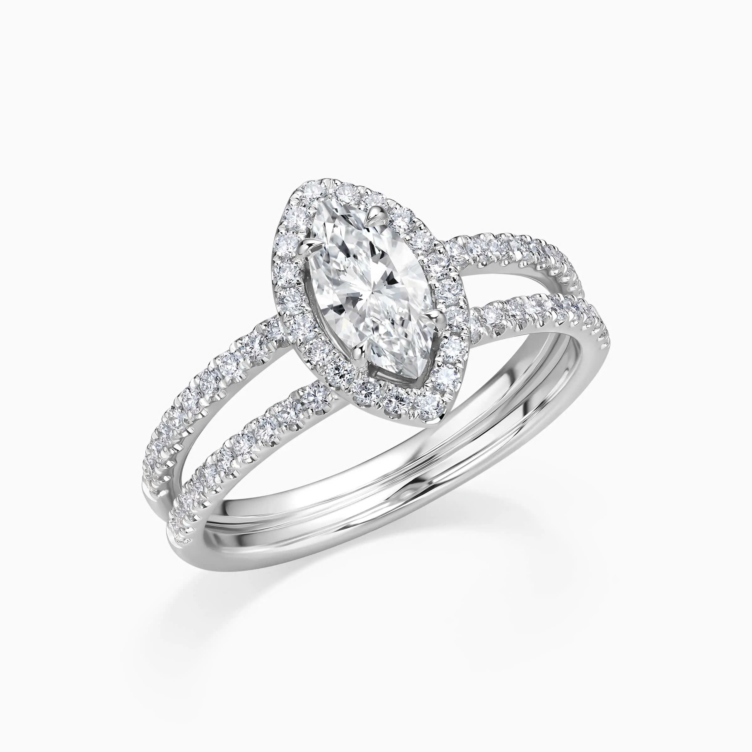 Nhẫn cầu hôn Marquise Dual Embrace - ERBJ064