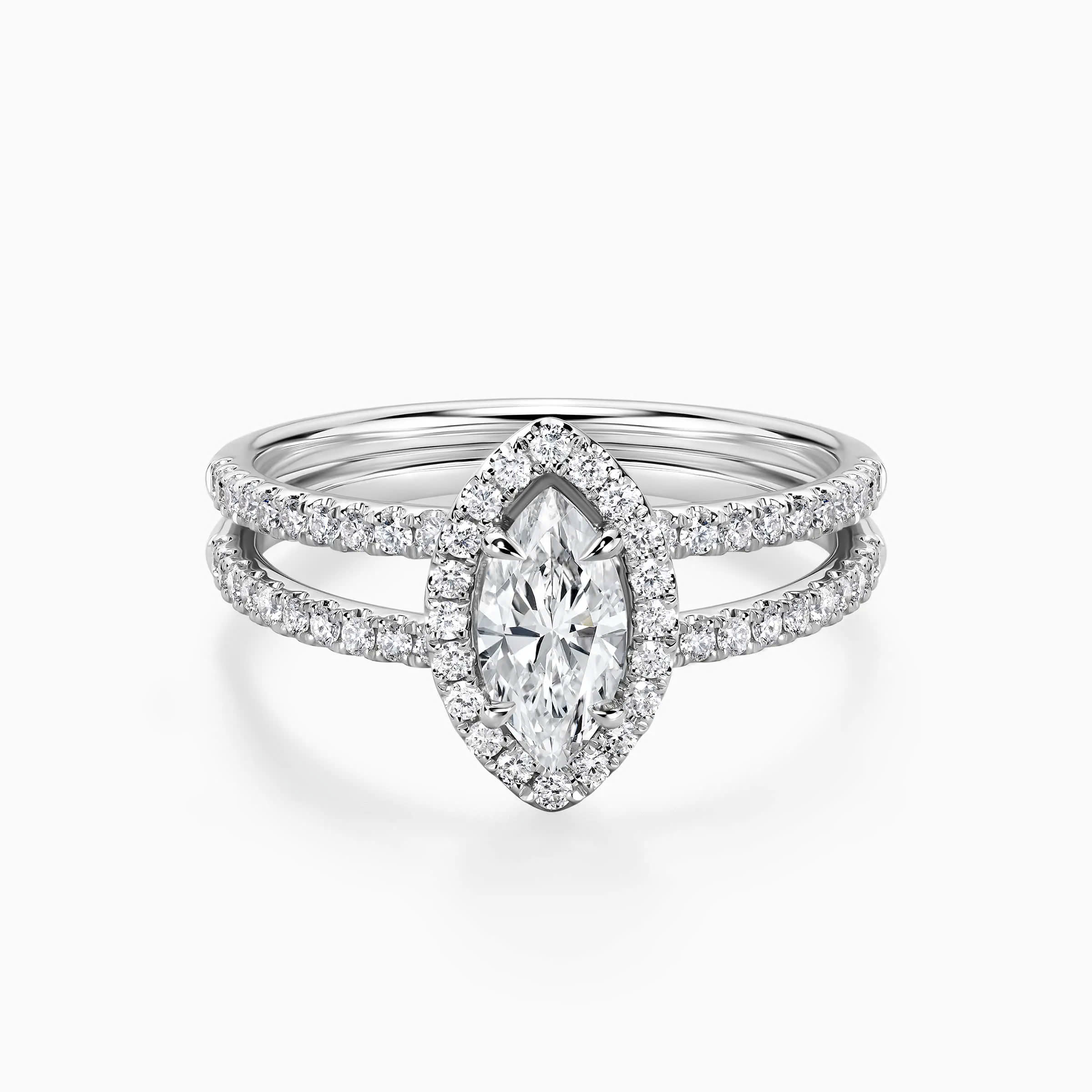 Nhẫn cầu hôn Marquise Dual Embrace - ERBJ064