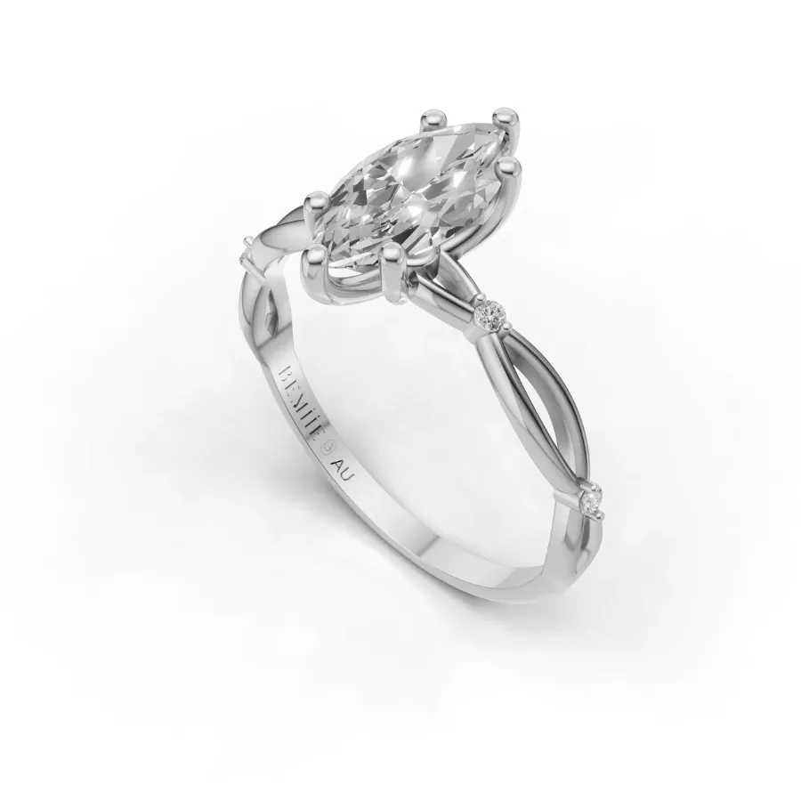 Nhẫn cầu hôn Petite Marquise Infinity ERBJ053 -02