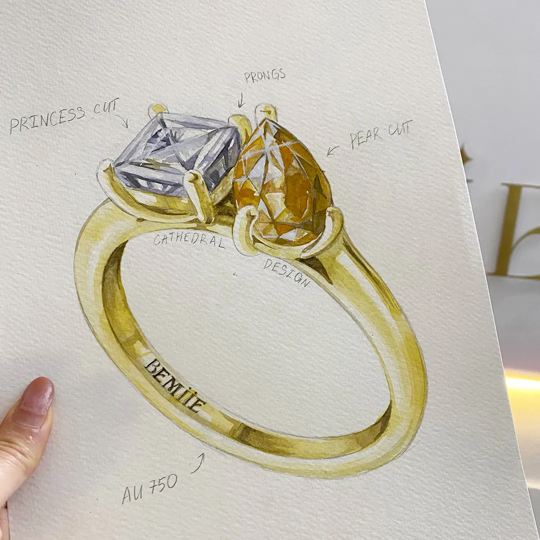 Nhẫn cầu hôn Promising You - ERBD002