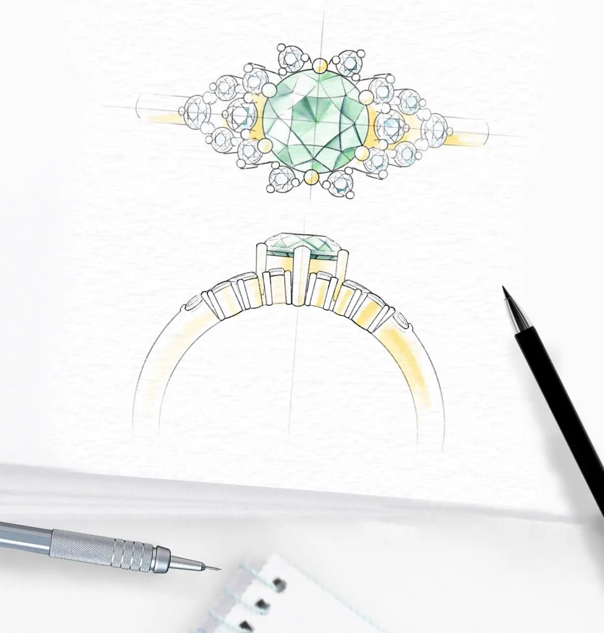 Nhẫn cầu hôn Enchanted Drop - ERBD001