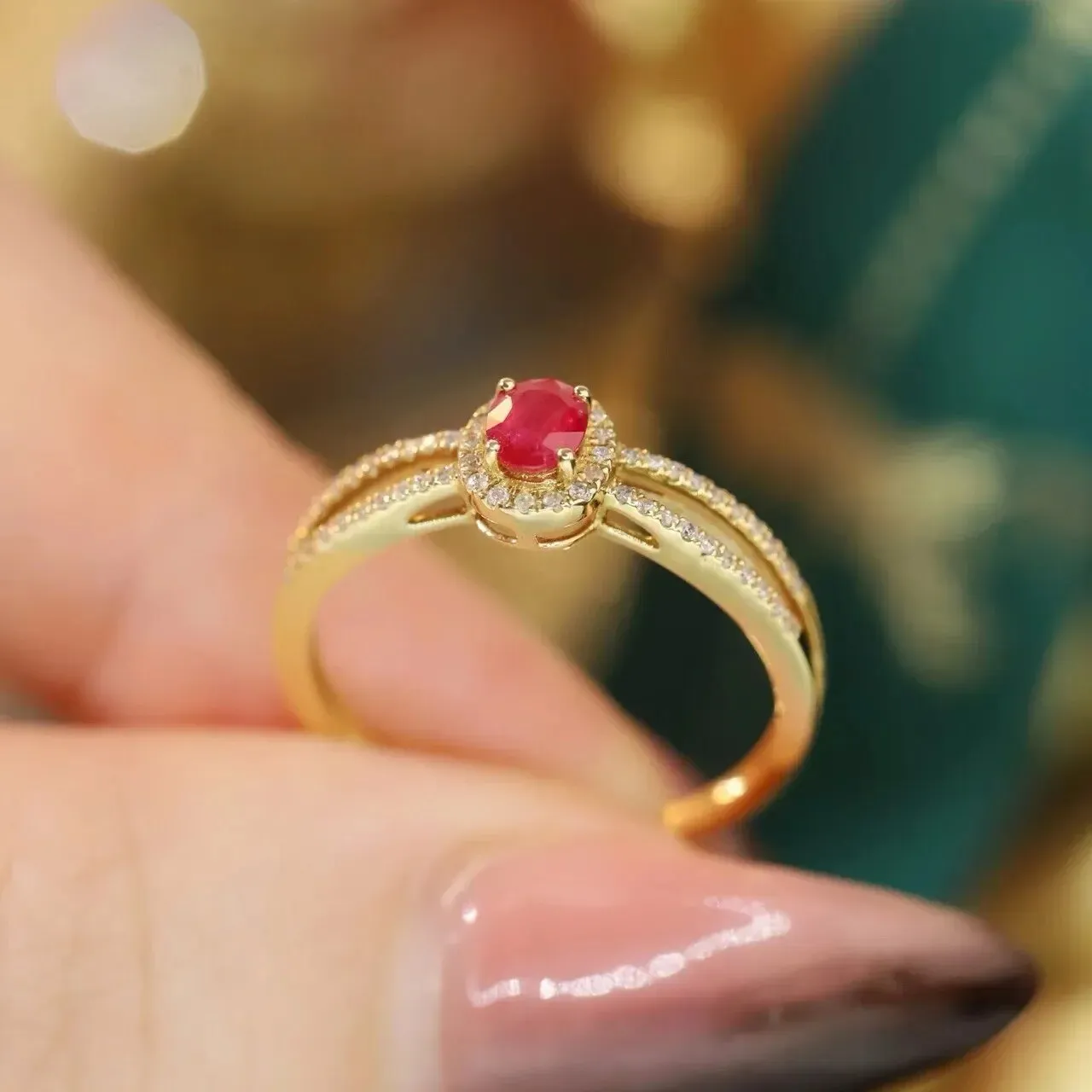 Nhẫn cầu hôn Noeud Rosé - ERBD003-RB