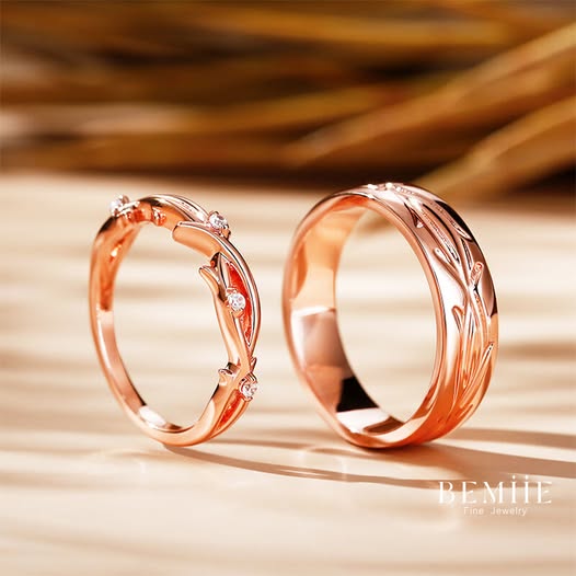 Nhẫn đôi khắc tên - Xu hướng hiện đại