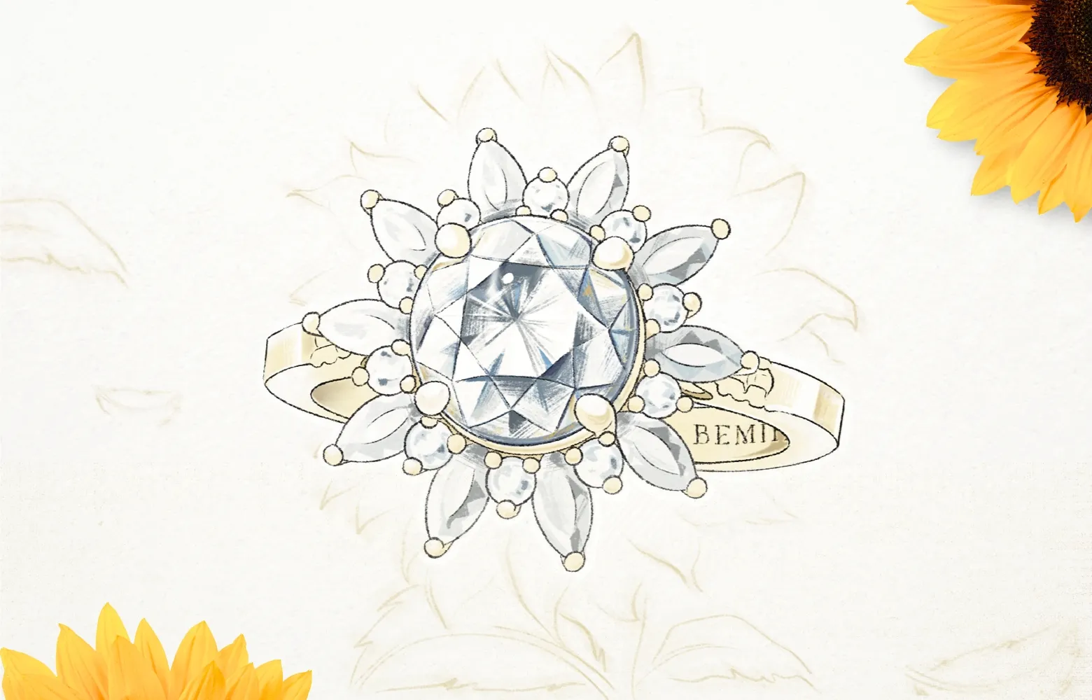 Ý nghĩa nhẫn cầu hôn sunflower soul