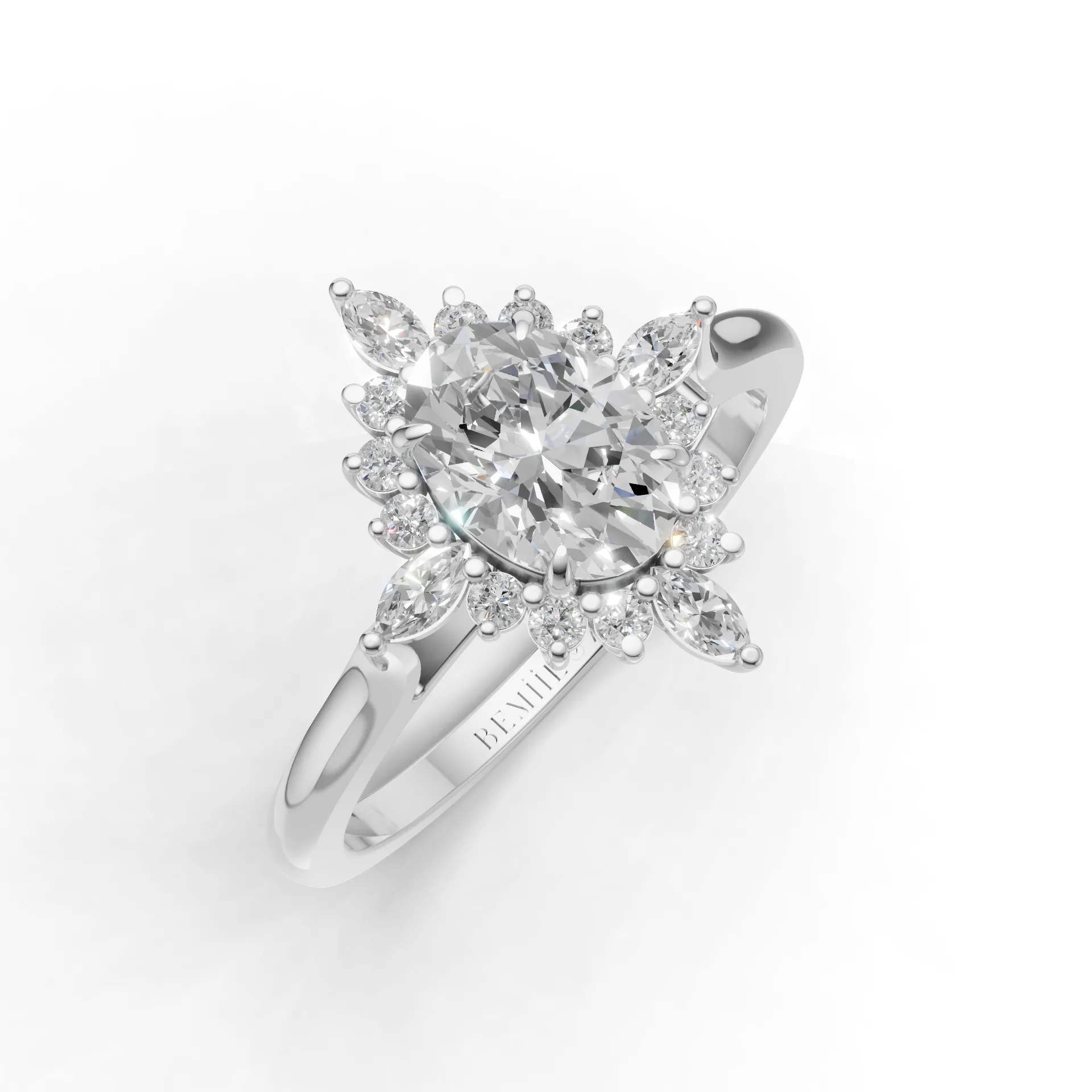 Nhẫn cầu hôn Soulful Flourish ERBD034-LD -1.2