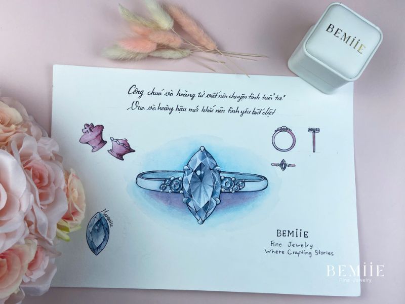 Cảm xúc - nguyên liệu đầu tiên để thiết kế nên chiếc nhẫn cầu hôn