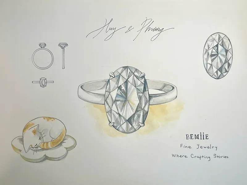 Nhẫn Cầu Hôn Thiết Kế – Tự Tay Viết Câu Chuyện Tình Yêu Của Riêng Đôi Bạn