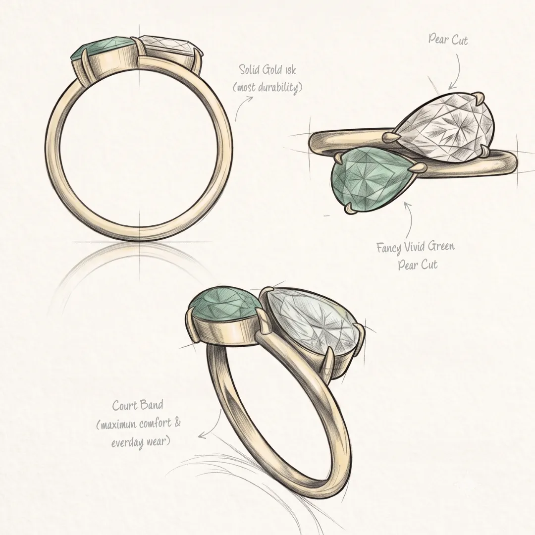 Nhẫn cầu hôn Twin Promise
